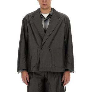 AIE Men's Double-Breasted Workwear Jacket Men GREY Outerwear